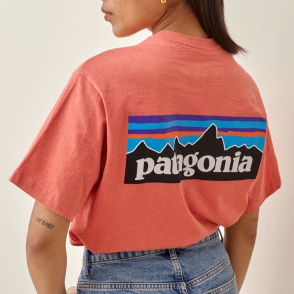 Reformation Patagonia Men's P-6 Logo Responsibili-Tee